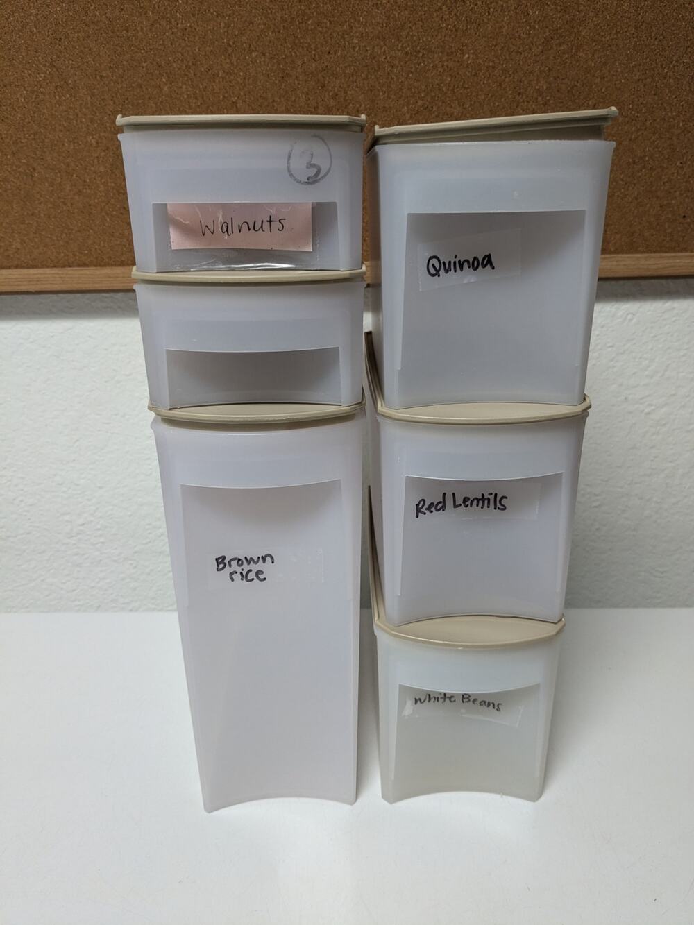 Tupperware Shelf Smart Pantry Storage Modular Containers Slim set of 6 with lids